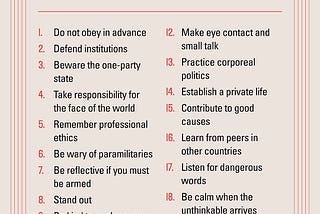 Review of “On Tyranny: Twenty Lessons from the Twentieth Century”