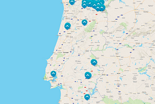 View of the wine estates monitored using MAPP.it