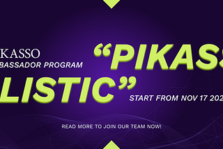 Pikassolistic: Pikasso Ambassador Program