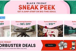 Wayfair Black Friday Sales