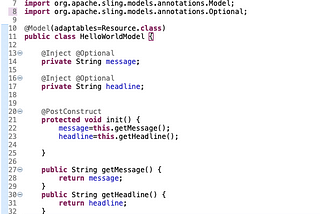 Creating Your First Sample Component Using Sling Model