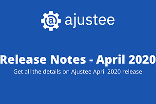 Release notes — April 2020