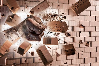 Hand destroy wall