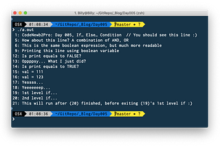 CodeNewb2Pro: Day 005, If… Else… Condition