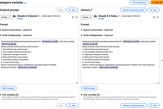 New features in Amazon Bedrock Prompt Management