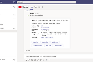 Routing Azure alerts to on-call teams and incident management with Zenduty