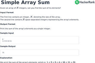 HackerRank Problem