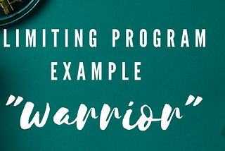 “Warrior” — limiting program. (Part 4)