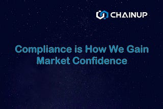 Compliance is How We Gain Market Confidence