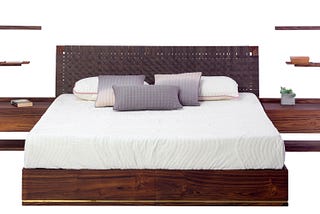 Teak Wood Kingpin Bed