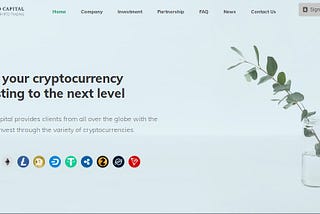 Affiliate Program Feature In Cryptocapital.Io