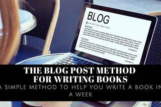 The Blog Post Method for Writing Books