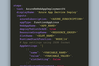 Azure DevOps JSON file passed to AppSettings within Deployment task