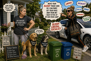 My Trash Cans Started a Political Fire