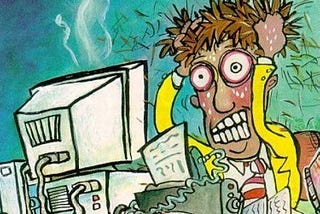 Developer pulling out his hair