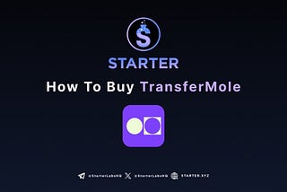 How to Participate in TransferMole’s IDO on Starter