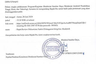 Tafsiran Peraturan Integritas Akademik Dalam Menghasilkan Karya Ilmiah (Draf Juknis)
