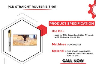 Best Quality of PCD Straight Router Bit | Yash Tooling System