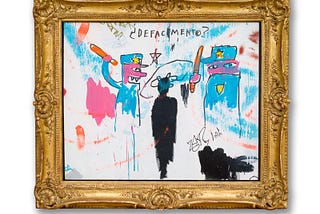 Basquiat’s raw and powerful reaction to the killing of an artist and a reflection on museums role…