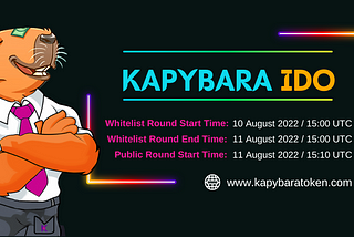 Kapybara Token Tokenomics Update | IDO Details | KAPY Burning