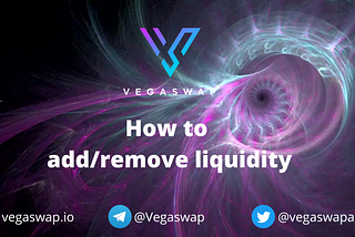 How to Add/Remove Liquidity