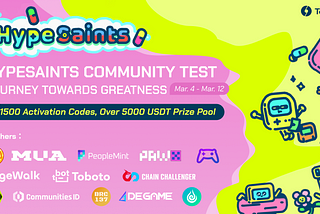 HypeSaints Community Test & Activation Code Giveaway