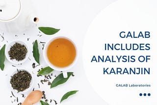 GALAB INCLUDES ANALYSIS OF KARANJIN