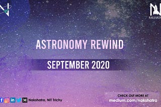 Astronomy Rewind: September 2020