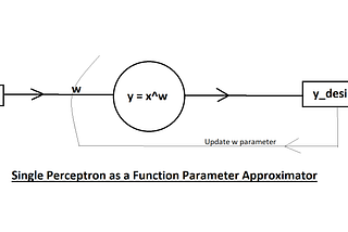 Perceptron as a Function Approximator