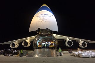 ANTONOV AIRLINES FLIES PERSONNEL AND AID IN SUPPORT OF RELIEF EFFORTS IN MOZAMBIQUE AFTER CYCLONE…