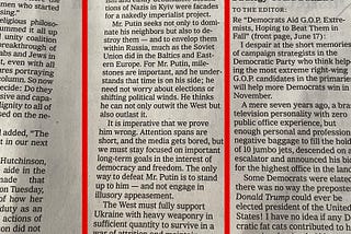 New York Times — Putin / Ukraine