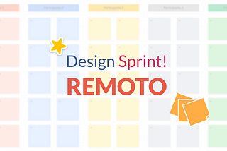 Imagem escrito “Design Sprint! Remoto”