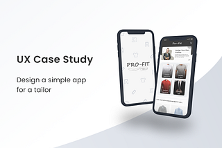 PRO-FIT — App for shopping by designing your own clothes (UX Case Study)
