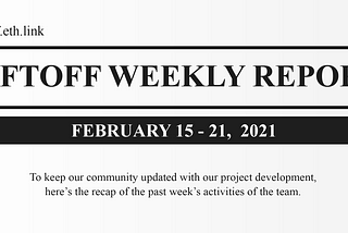 LiftOff Weekly Review