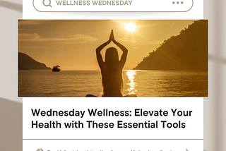 Wednesday Wellness: Elevate Your Health with These Essential Tools