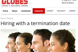 Hiring with a termination date