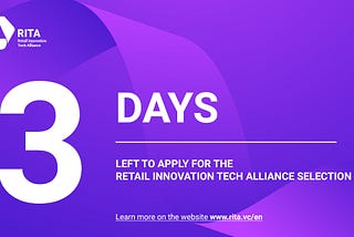 3 days left to apply for RITA: entrepreneurs, hurry up!