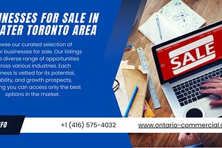 Businesses for Sale in Greater Toronto Area