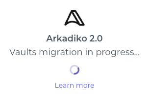 Arkadiko 2.0 Upgrade week