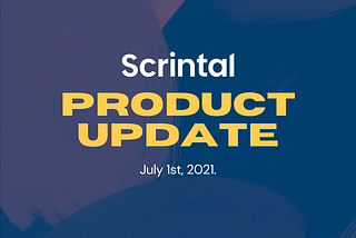 Product Updates: July 1st, 2021