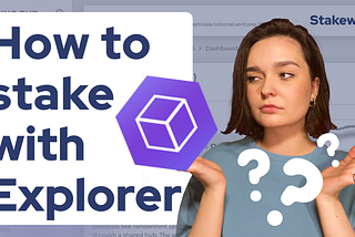Cosmos explorer that allows you to stake