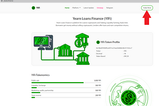 Yearn Loans Finance — How to use YlFi early staking platform