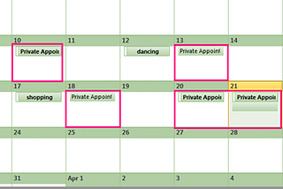 How to build a Calendar: Whiteboard Sketch