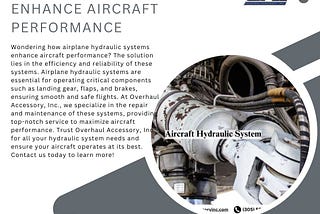 How Airplane Hydraulic Systems Enhance Aircraft Performance