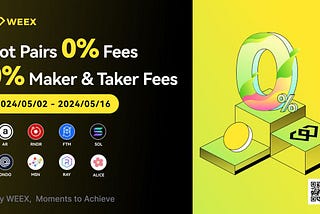 Zero Trading Fees on SOL, RAY, MSN, RND, AR, ALICE, FTM and ONDO! Exclusive Offer from WEEX!