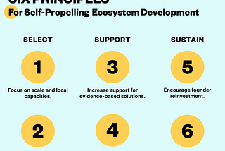 Six Principles to Foster Self-Propelling Entrepreneurial Ecosystems