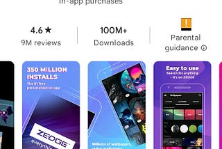 Zedge and the unlimited passive income.