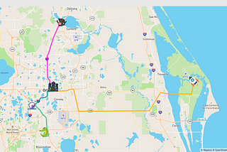 Adding Route Paths to a Map using  MapBox JS Library