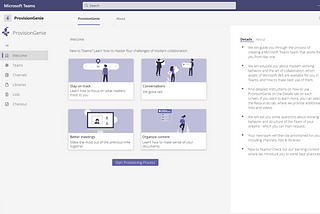 ProvisionGenie — an open-source provisioning engine for Microsoft Teams