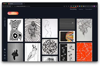 mymind’s new “Same Vibe” image search in action